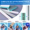 Polishing Kit,33Pcs Resin Supplies with Sandpaper,Resin File Kit,Polishing Strips&Blocks,Scissors,Wooden Brush,Cloth, Tools for Jewelry Making Supplies, Silicone Molds